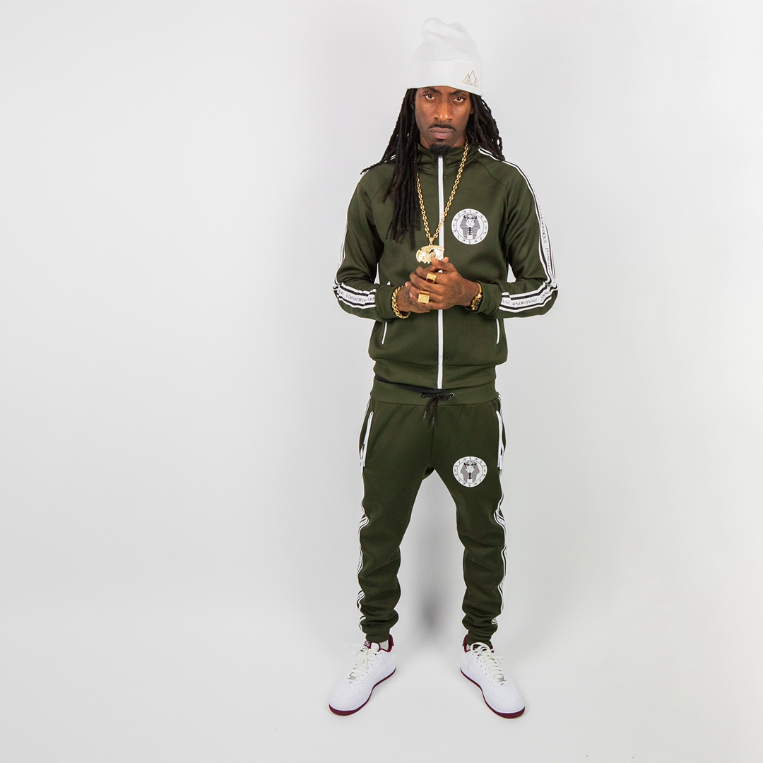 Unisex Tracksuit Set Green Pharaonique