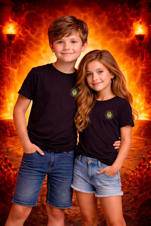 T-shirt Enfant collection Dynastie éternelle  - Noir - Pharaonique