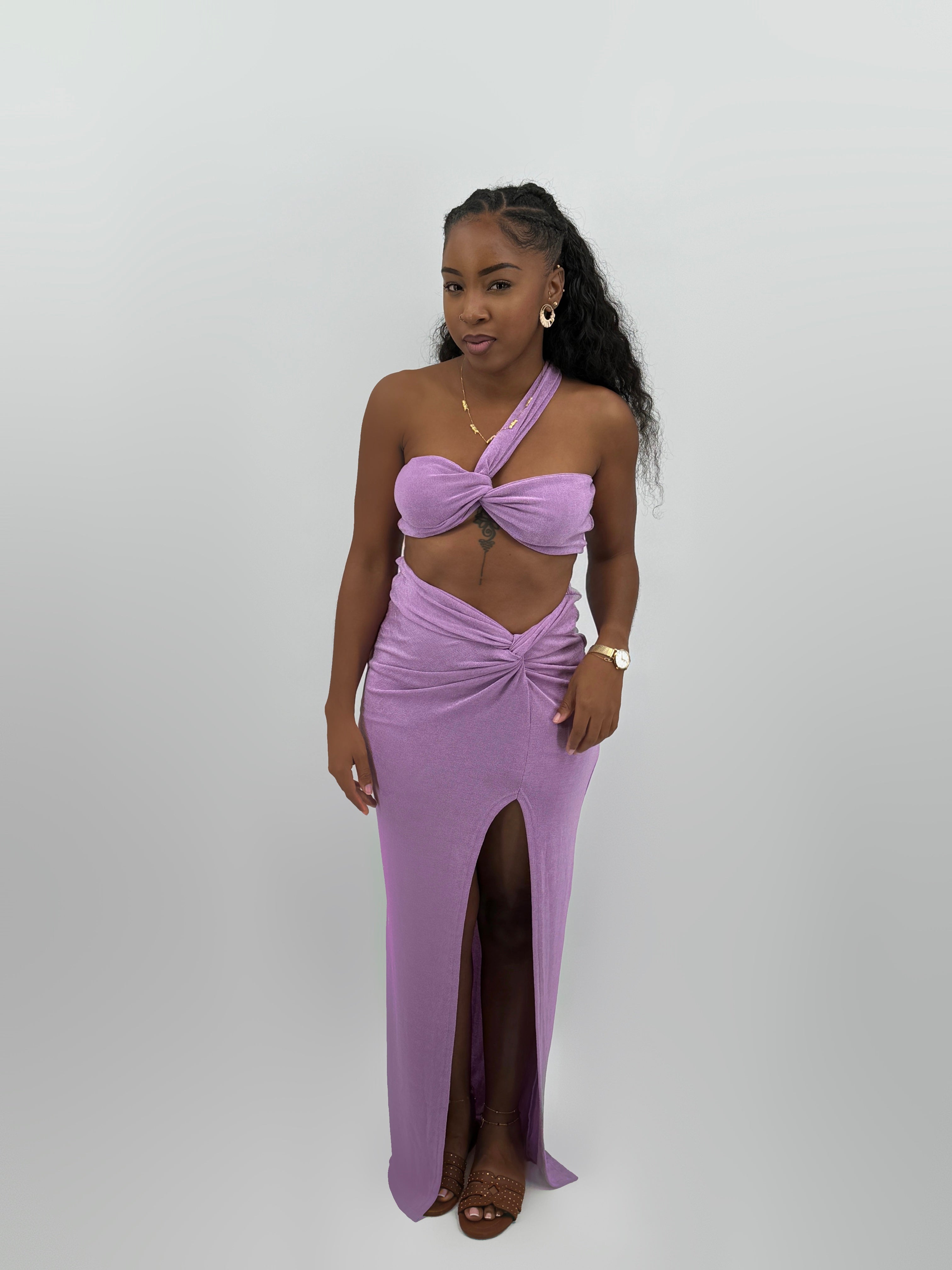 Robe de soirée Femme Mauve - Pharaonique