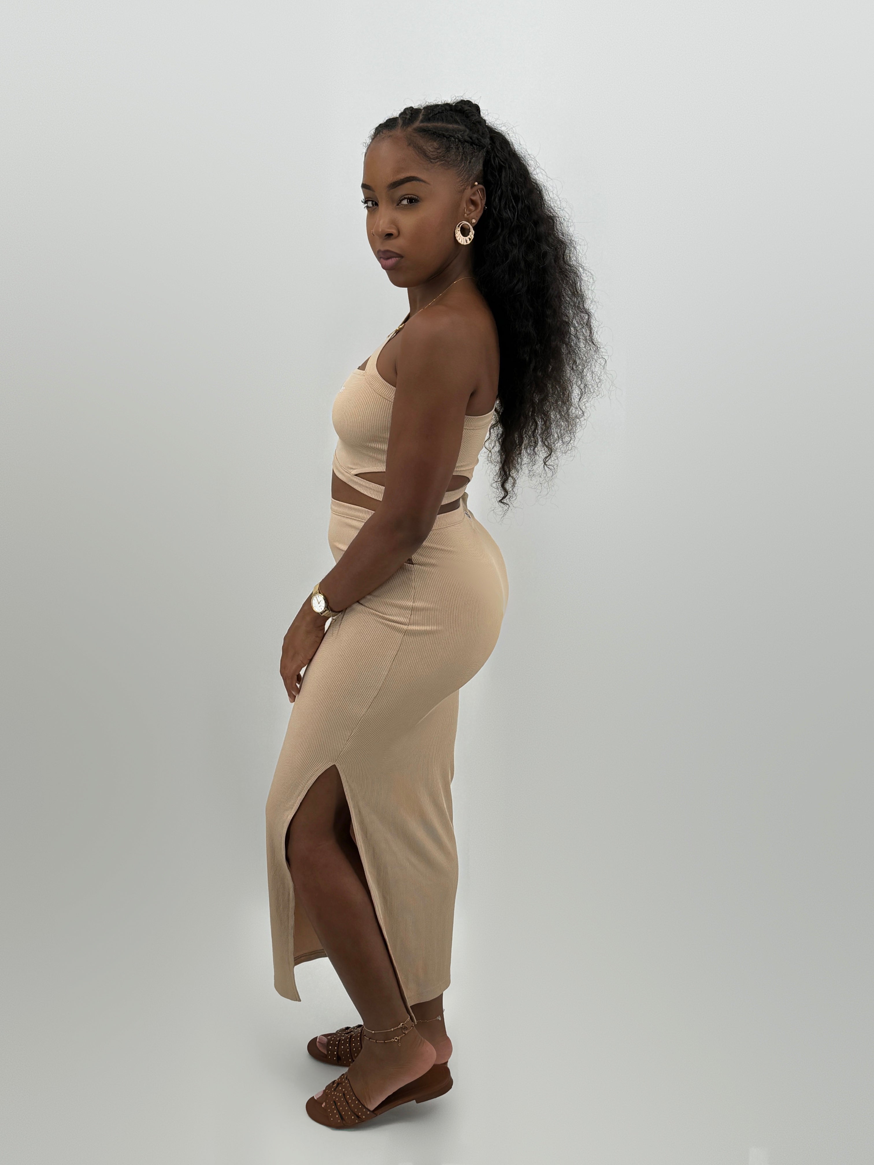 Robe Femme  Anubis Beige - Pharaonique