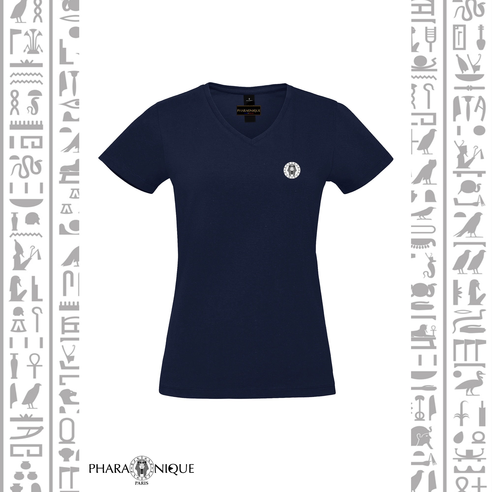 Tee-shirt Femme col V Isis - Pharaonique
