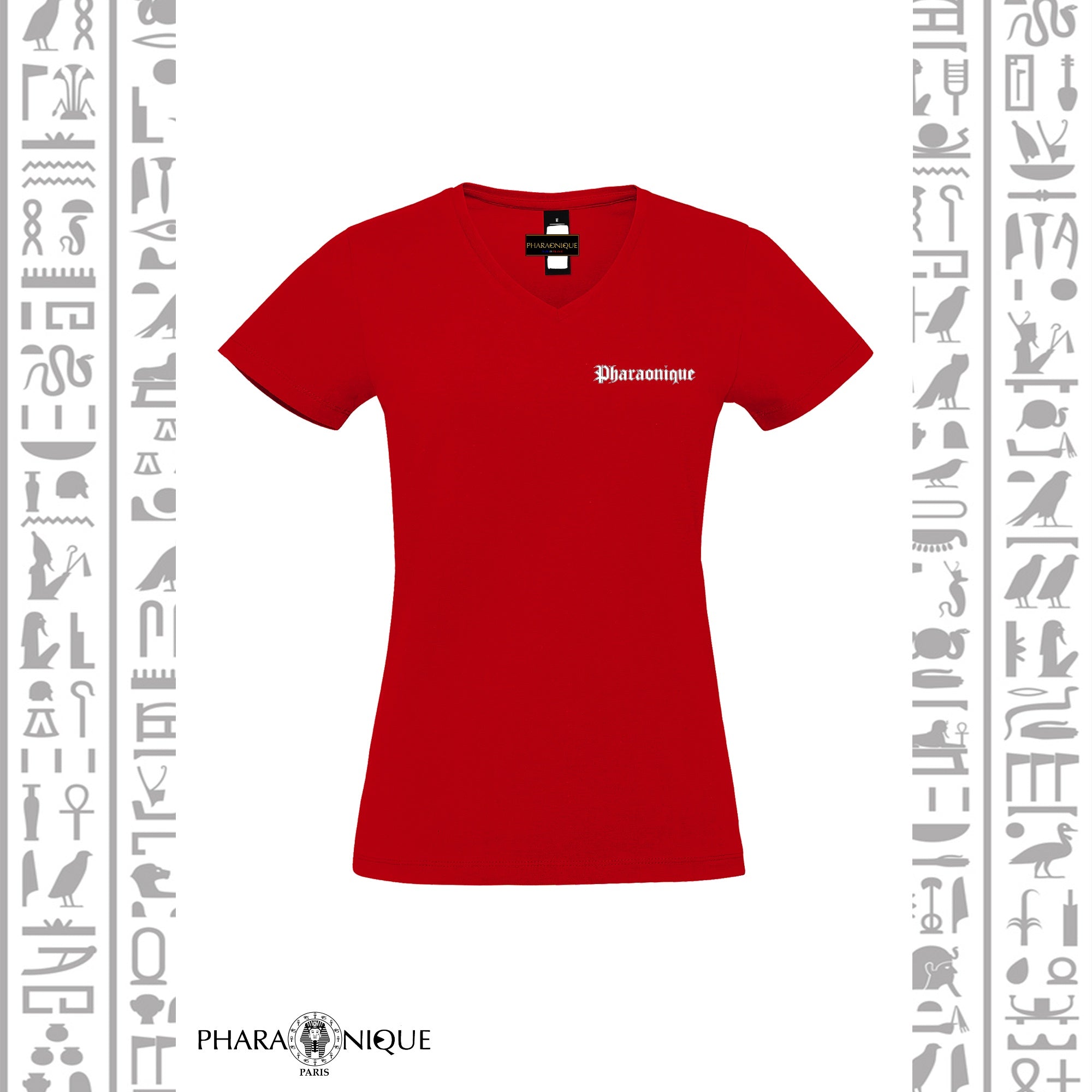 Tee-shirt Femme col V Anubis - Pharaonique