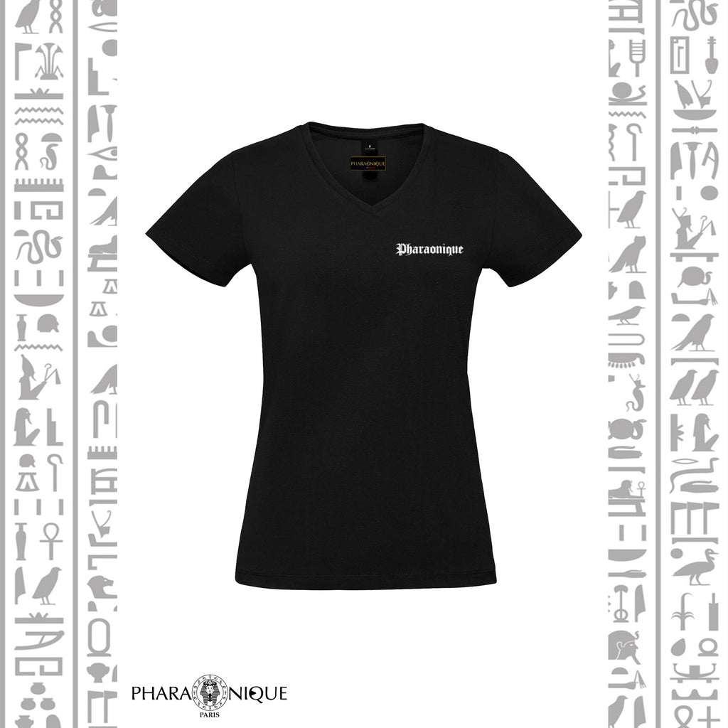 Tee-shirt Femme col V Anubis - Pharaonique