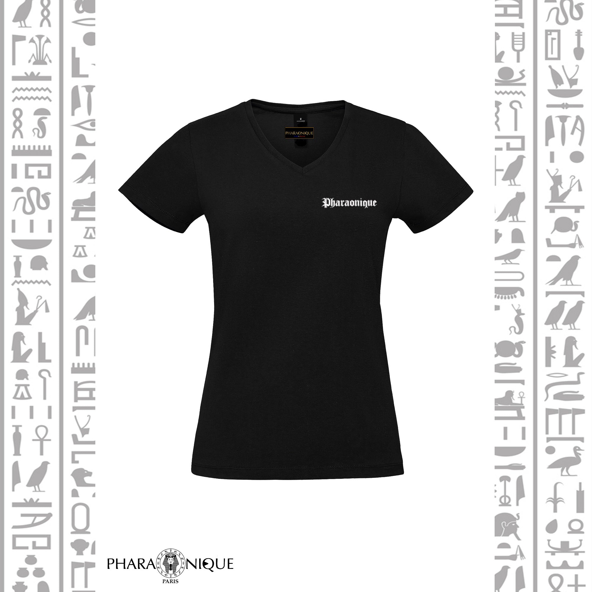 Tee-shirt Femme col V Anubis - Pharaonique