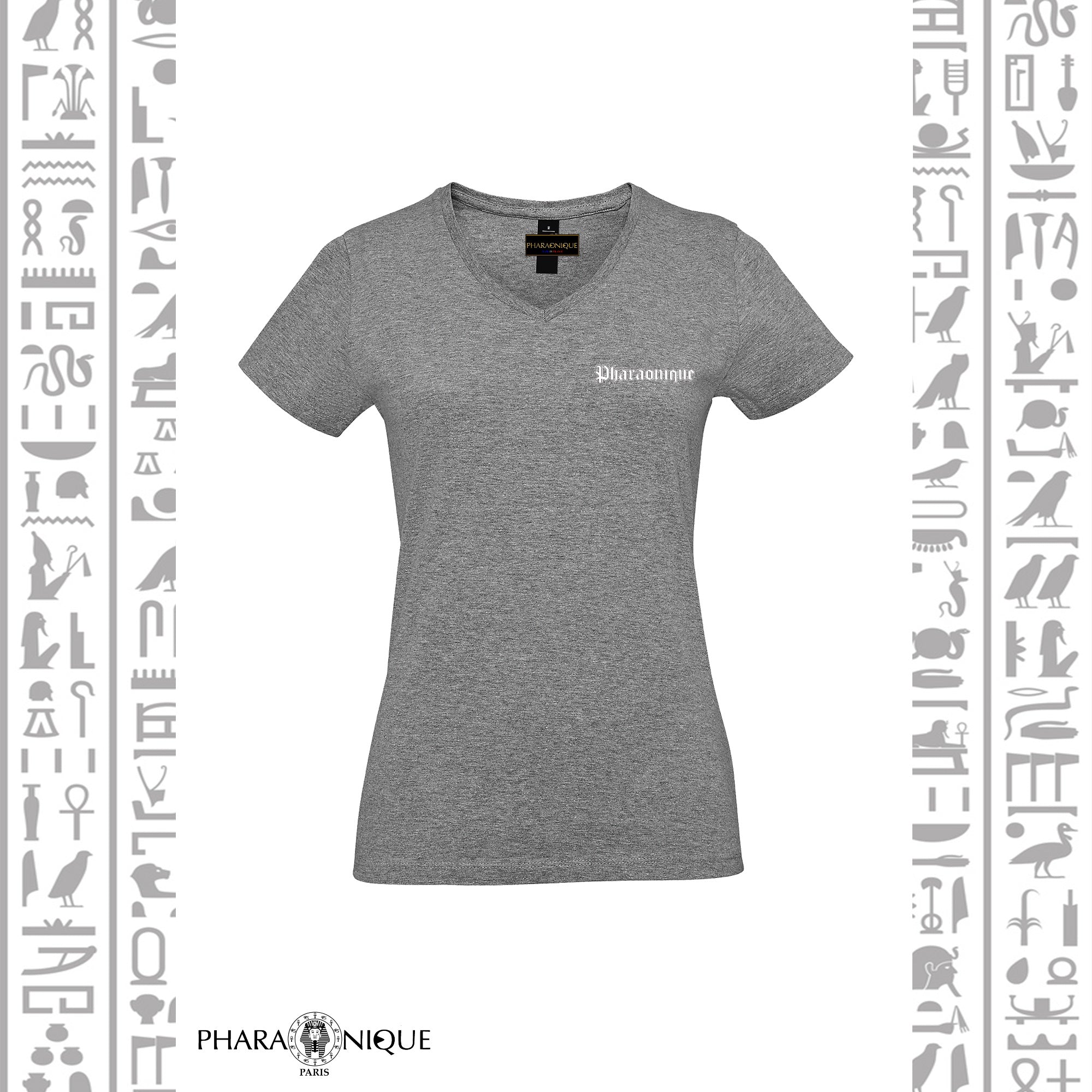 Tee-shirt Femme col V Anubis - Pharaonique