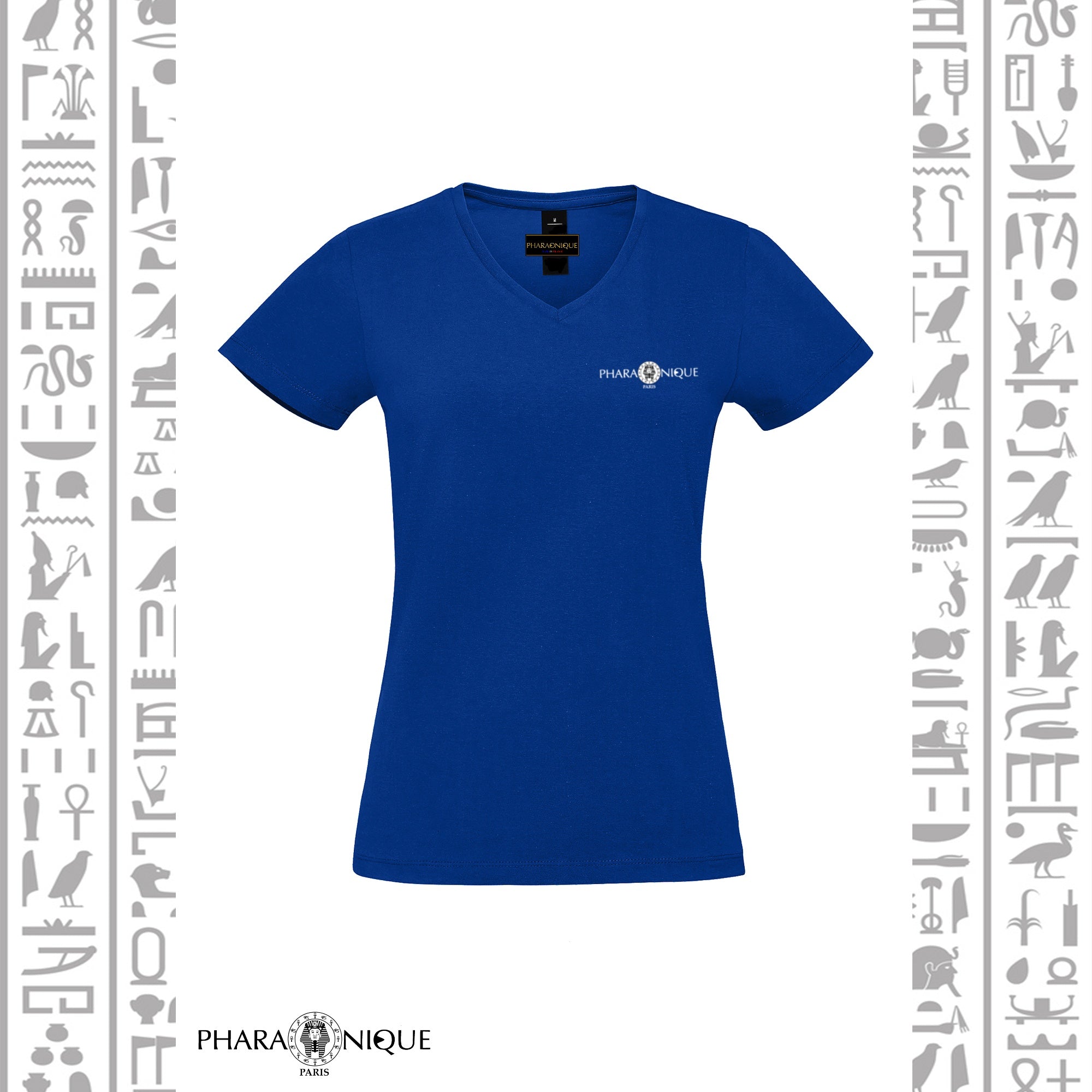 Tee-shirt Femme col V Hathor - Pharaonique