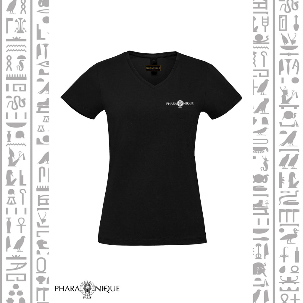 Tee-shirt Femme col V Hathor - Pharaonique