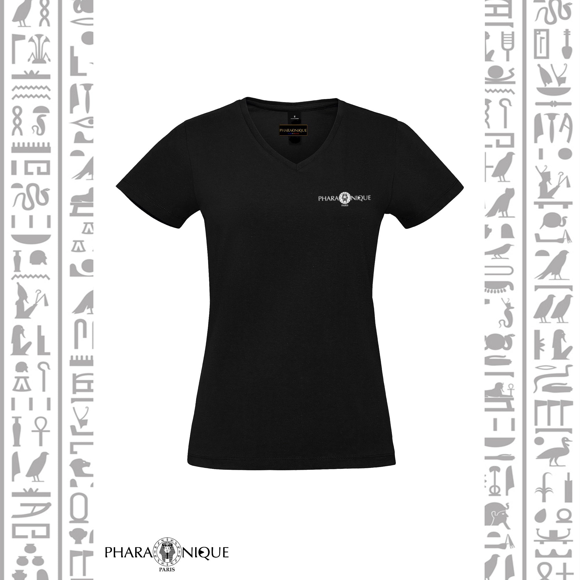 Tee-shirt Femme col V Hathor - Pharaonique