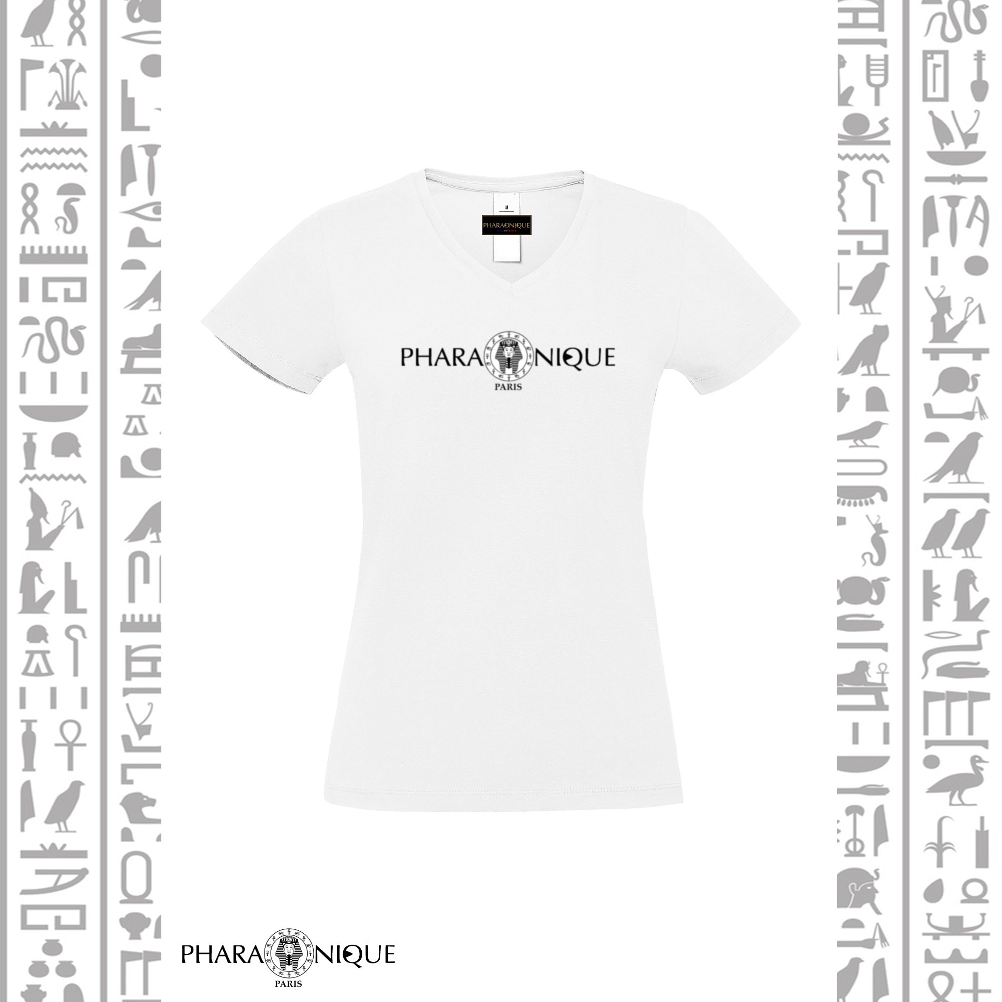 Tee-shirt Femme col V Power - Pharaonique