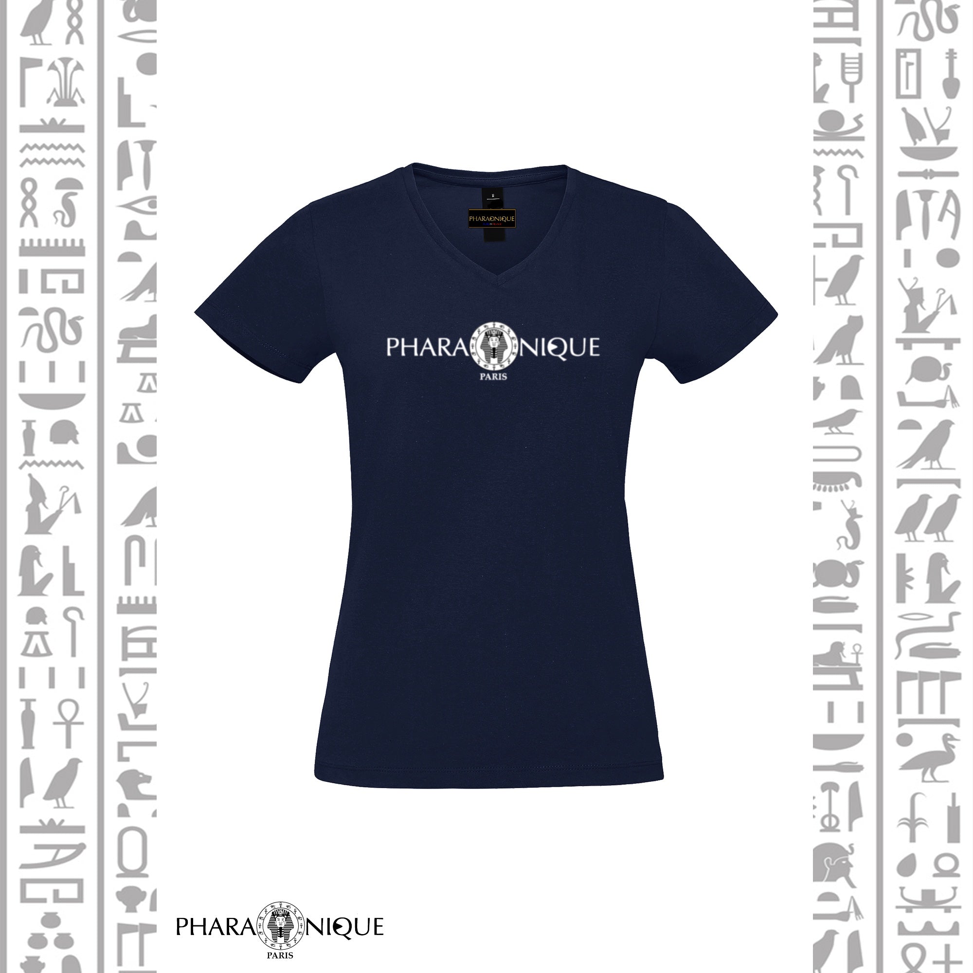 Tee-shirt Femme col V Power - Pharaonique