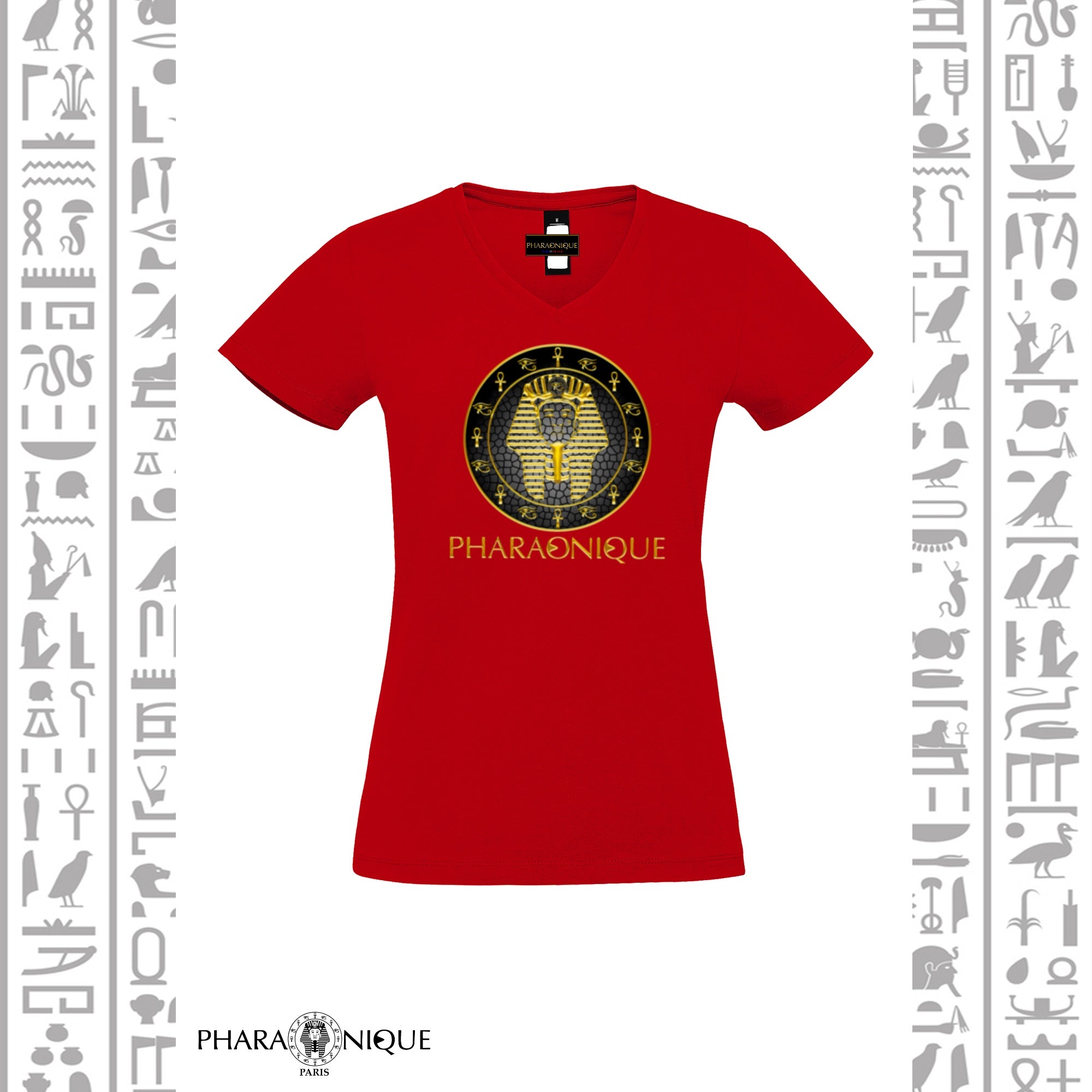 Tee-shirt Femme col V Ramsès II -  Pharaonique