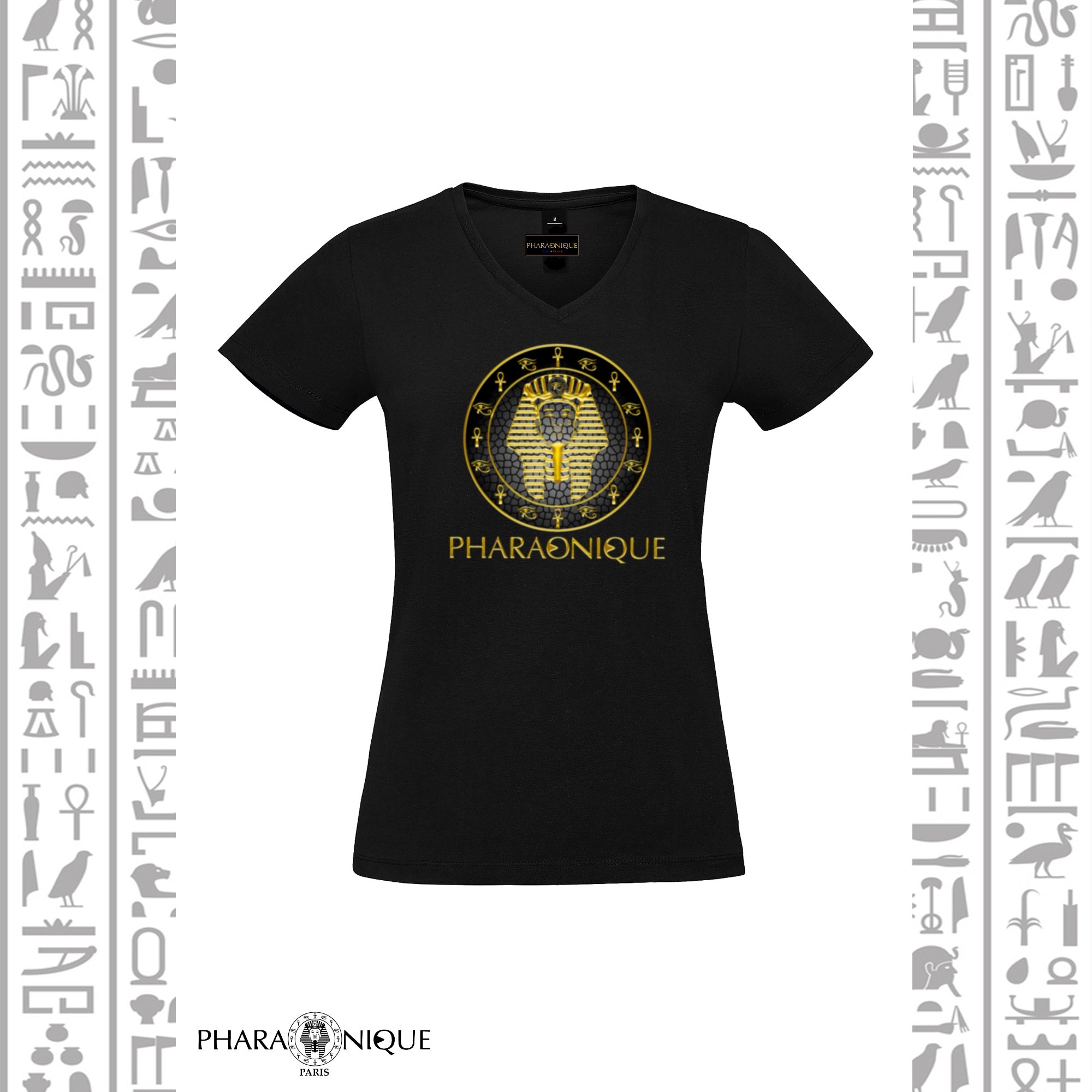 Tee-shirt Femme col V Ramsès II -  Pharaonique