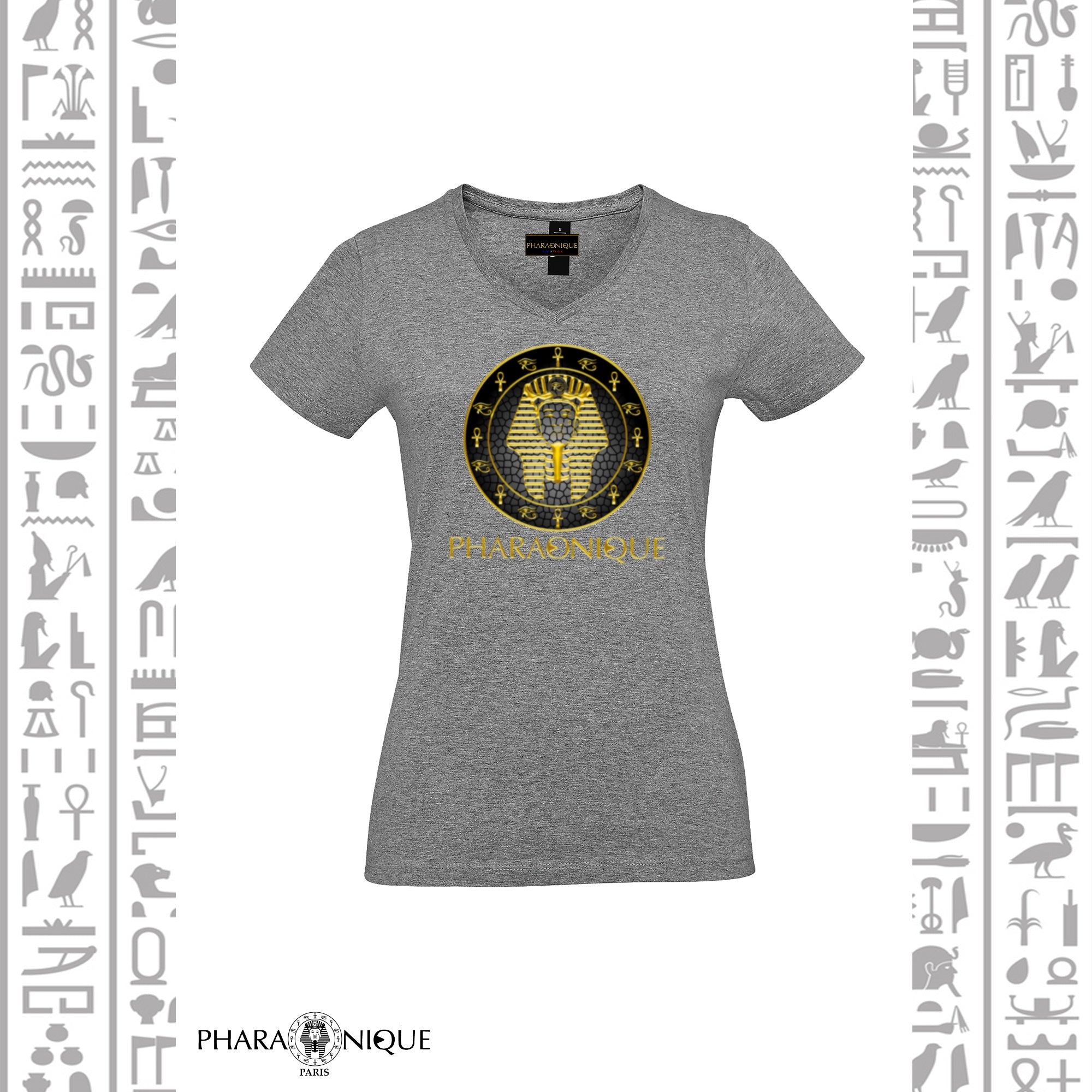 Tee-shirt Femme col V Ramsès II -  Pharaonique