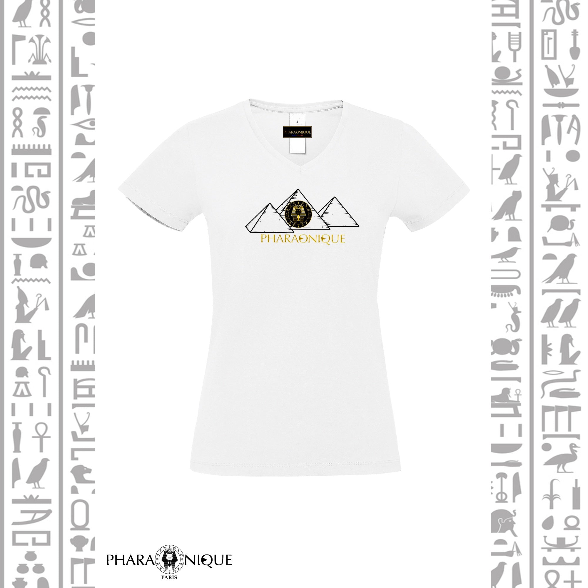 Tee-shirt Femme col V Imhotep - Pharaonique
