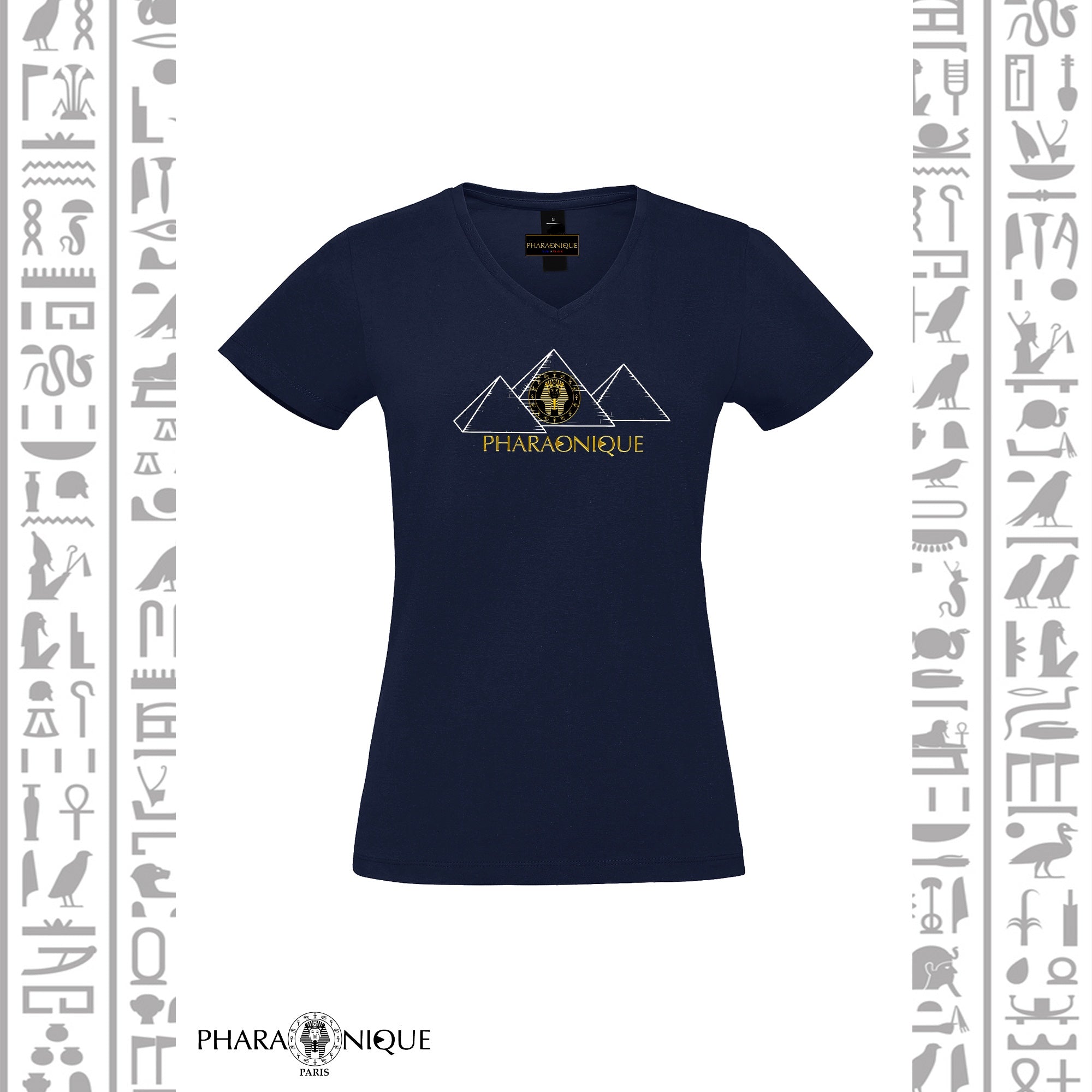 Tee-shirt Femme col V Imhotep - Pharaonique