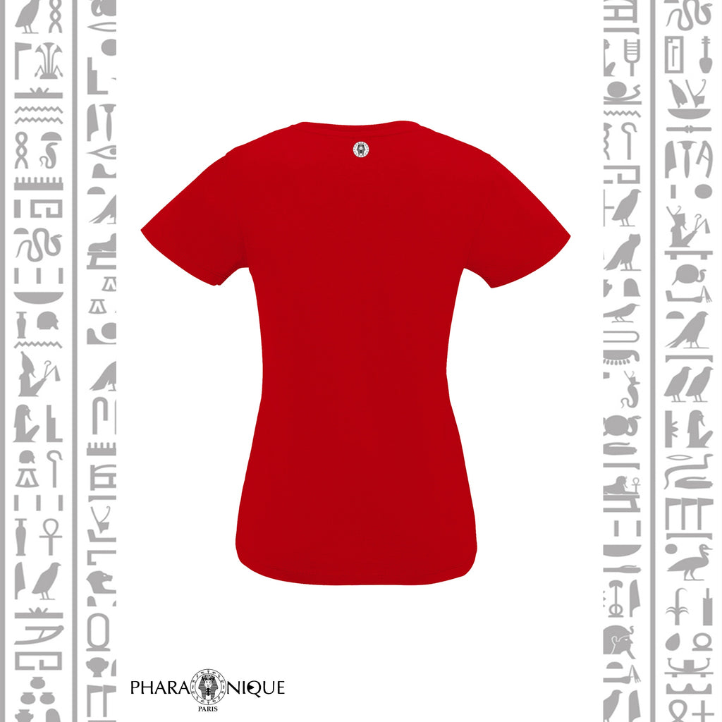 Tee-shirt Femme col V Hathor - Pharaonique