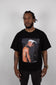 Camiseta oversize Tupac Shakur mixta - Noir