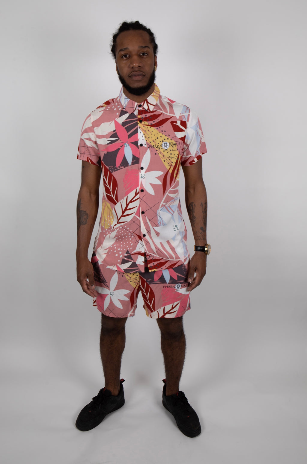 Ensemble chemise et short à fleurs III - Pharaonique