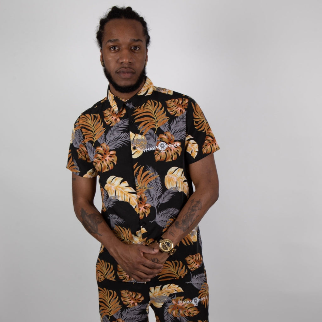 Ensemble chemise et short à fleurs IV -  Pharaonique