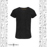 T-shirt Femme collection croix ankh égyptienne - Noir - Pharaonique