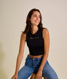 Debardeur Femme Signature - Noir - PHARAONIQUE