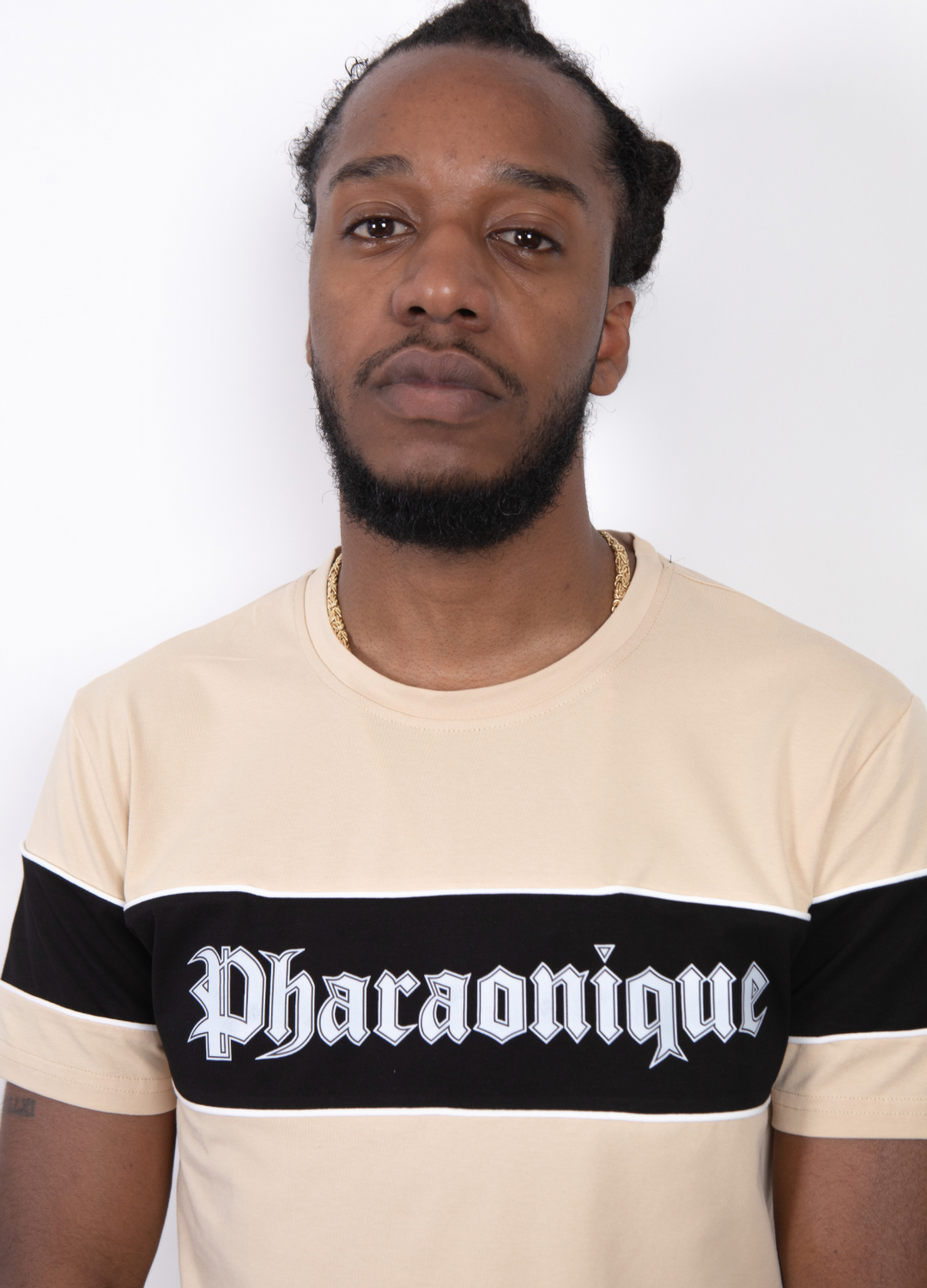 Ensemble gothique bicolore - Beige & noir - Pharaonique