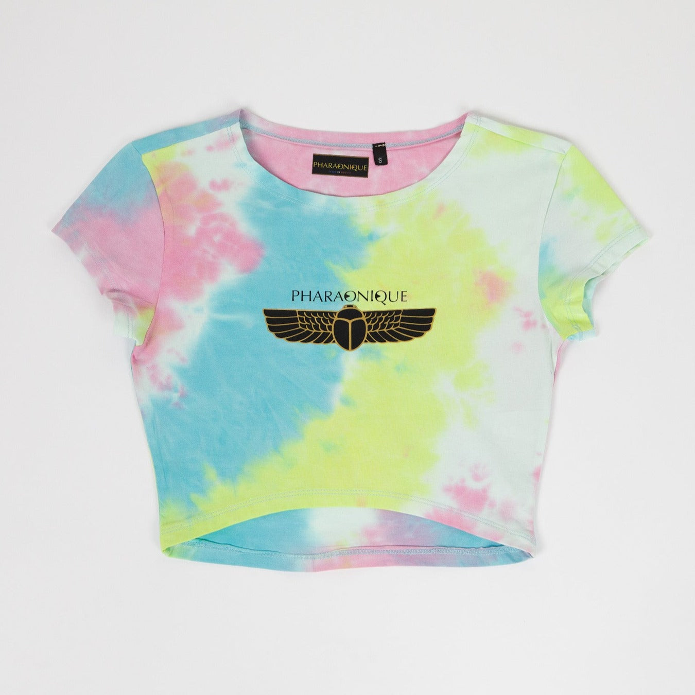 Crop top marbré - Multicolore - Pharaonique