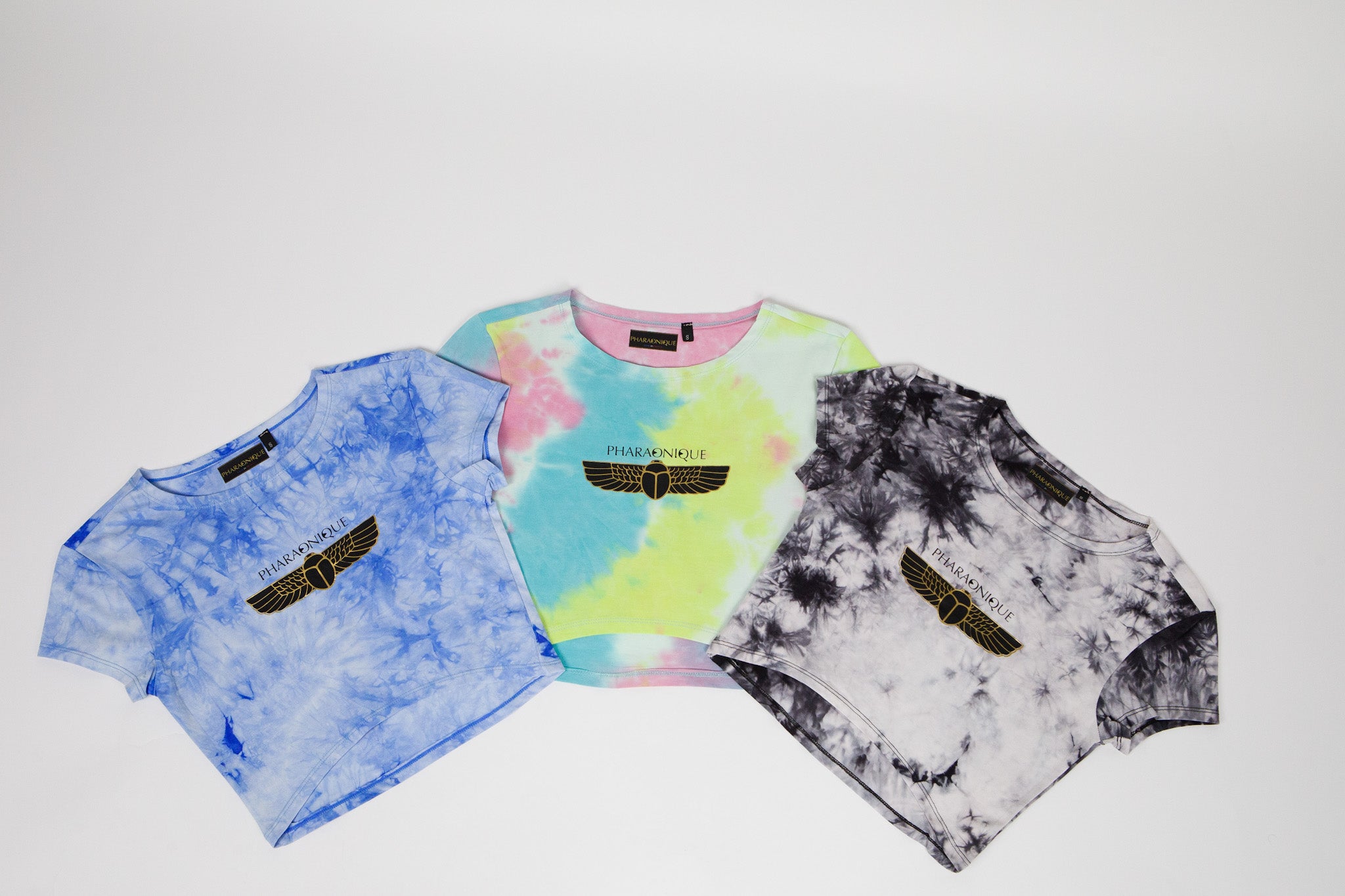 Crop top marbré - Multicolore - Pharaonique