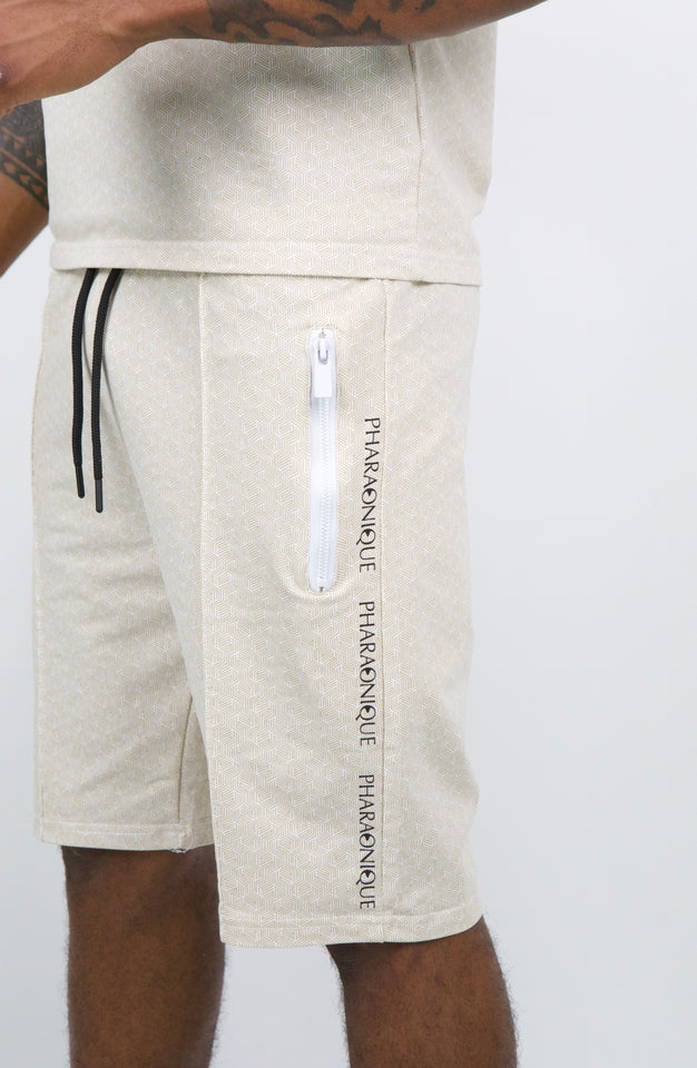 Conjunto de pantalón corto y polo Djoser - Beige