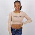 Crop top manches longues Power -  Beige - Pharaonique