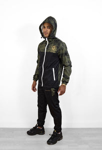 Djoser Green and Black Mixed Tracksuit Set