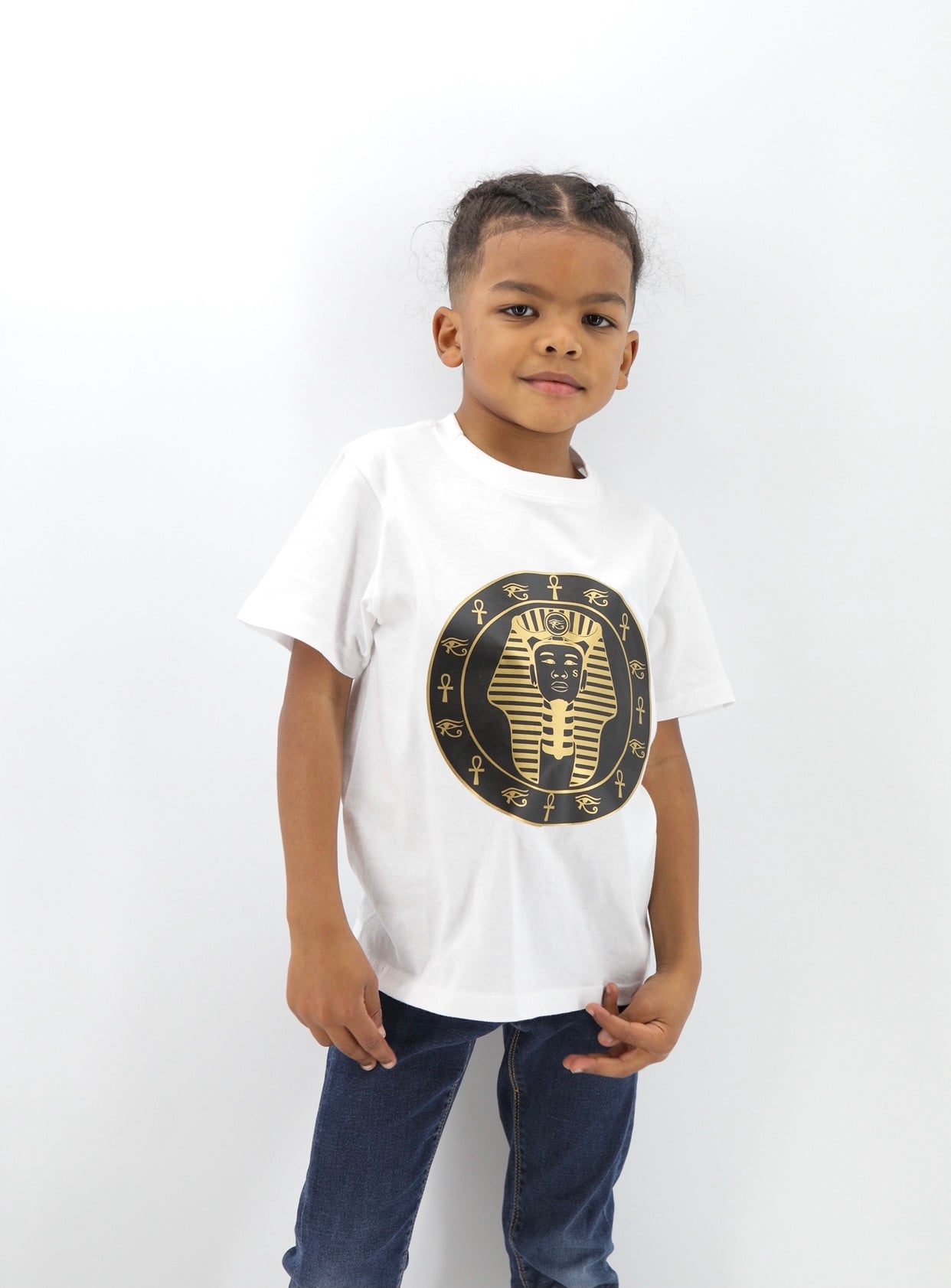 Pharaonique - Tee-shirt Ramsès mixte enfants Blanc