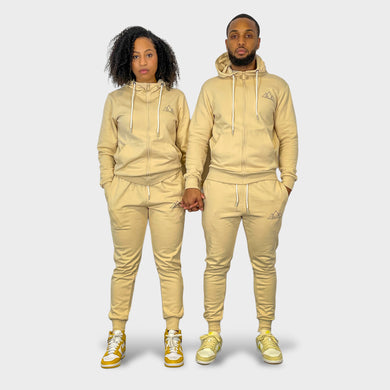 Conjunto chandal unisex Akhenaton beige